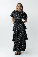Terri Polka Dot Peplum Top FINAL SALE