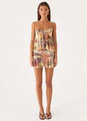 Cherry Bomb Mini Skort - Mystique Leopard