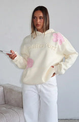 Sunkissed Bloom Oversized Hoodie Lemon