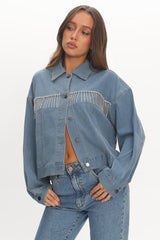 Rodeo Diamante Jacket Washed Blue