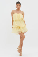 Behati Tiered Layer Romper Yellow