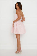 Sasha Strapless Mini Dress Pink