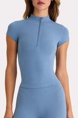 Soft Active Quarter-Zip Top in Marine