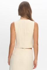 Sunday Moment Buckle Shoulder Top Butter