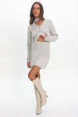 She's Good Knit Mini Skirt Grey
