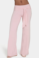 ButterCloud™ Tie-Waist Wide-Leg Trousers in Blush