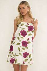 That Lady Bow Back Mini Dress Allegra Floral
