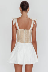 Rori Pleated Skirt Off White