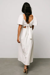 Indie Back Tie Dress | Off White