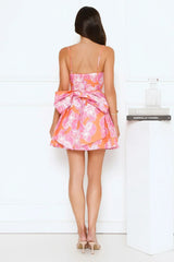 Sublime Silhouette Mini Dress Orange