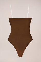 Strapless Bodysuit in Chestnut