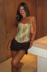 Bombshell Entrance Strapless Bustier Saltwater
