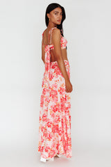 Gabbi Maxi Skirt Floral Print Pink
