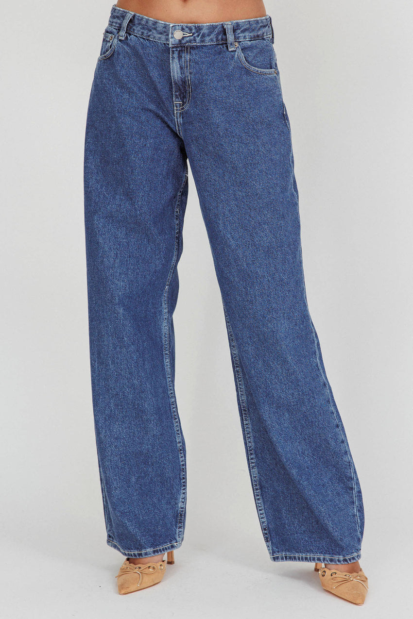 DR DENIM Hill Low Jeans Pebble Mid Stone